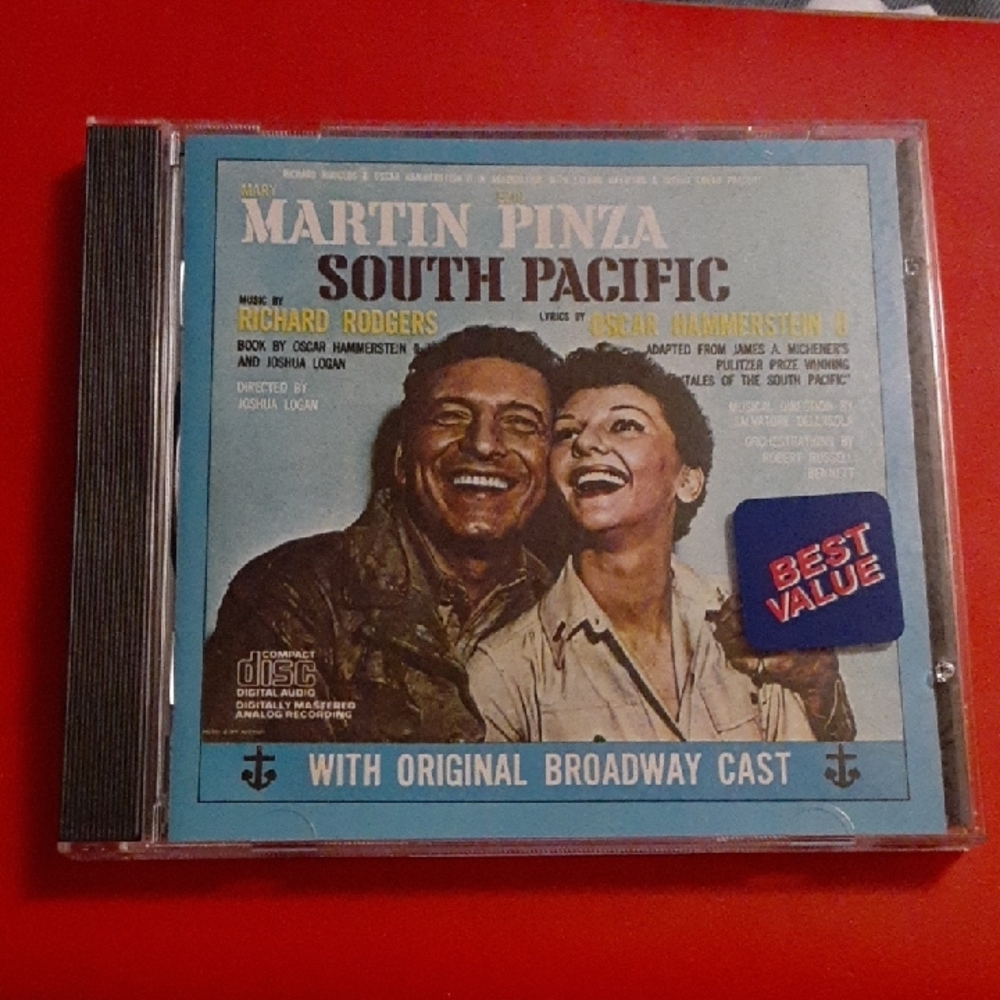 South Pacific Original Broadway Cast Music CD